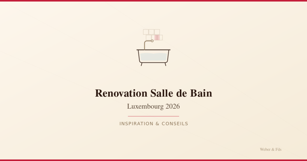Renovation salle de bain Luxembourg 2026