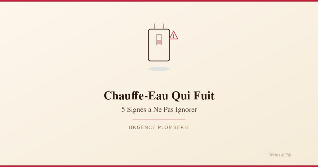 Chauffe-eau qui fuit 5 signes a ne pas ignorer