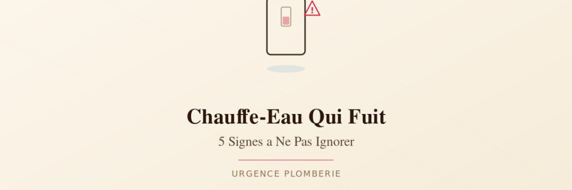 Chauffe-eau qui fuit 5 signes a ne pas ignorer