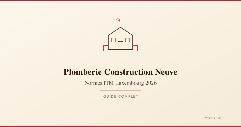 Plomberie construction neuve normes ITM Luxembourg
