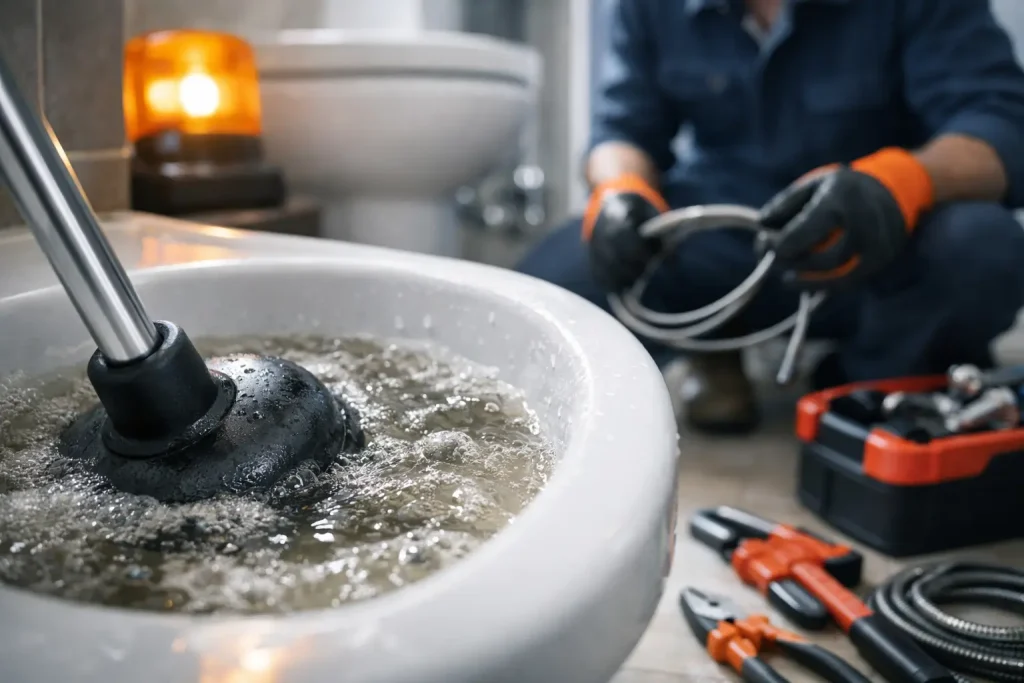 Canalisation bouchée urgence : agir sans aggraver